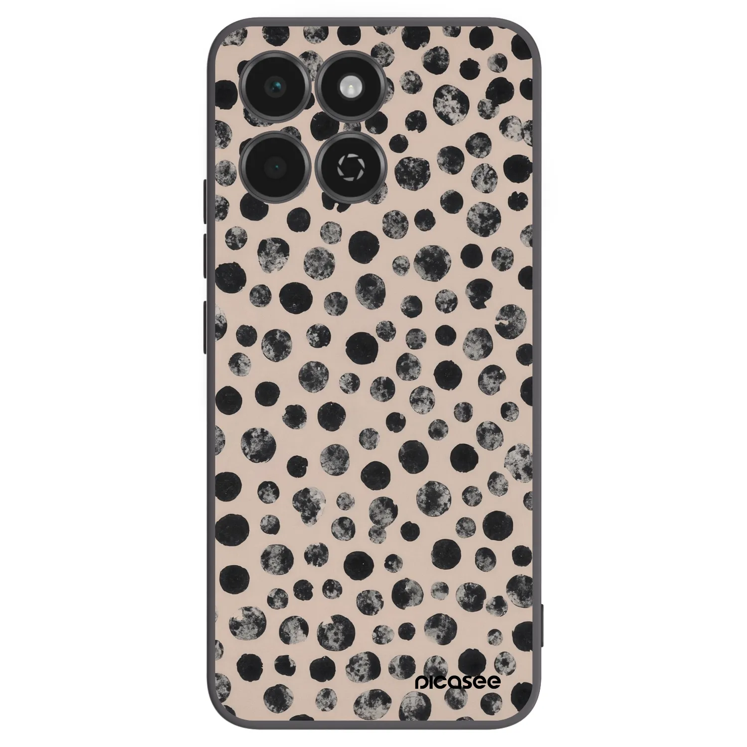 Picasee crna silikonska maskica za Honor 200 Smart 5G - Dots