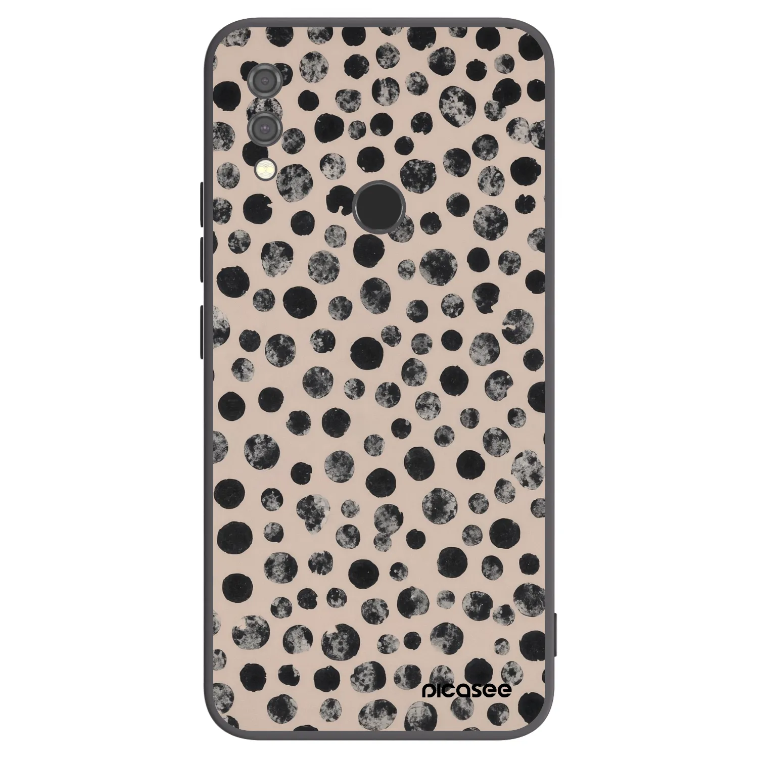 Picasee crna silikonska maskica za Xiaomi Redmi Note 7 - Dots