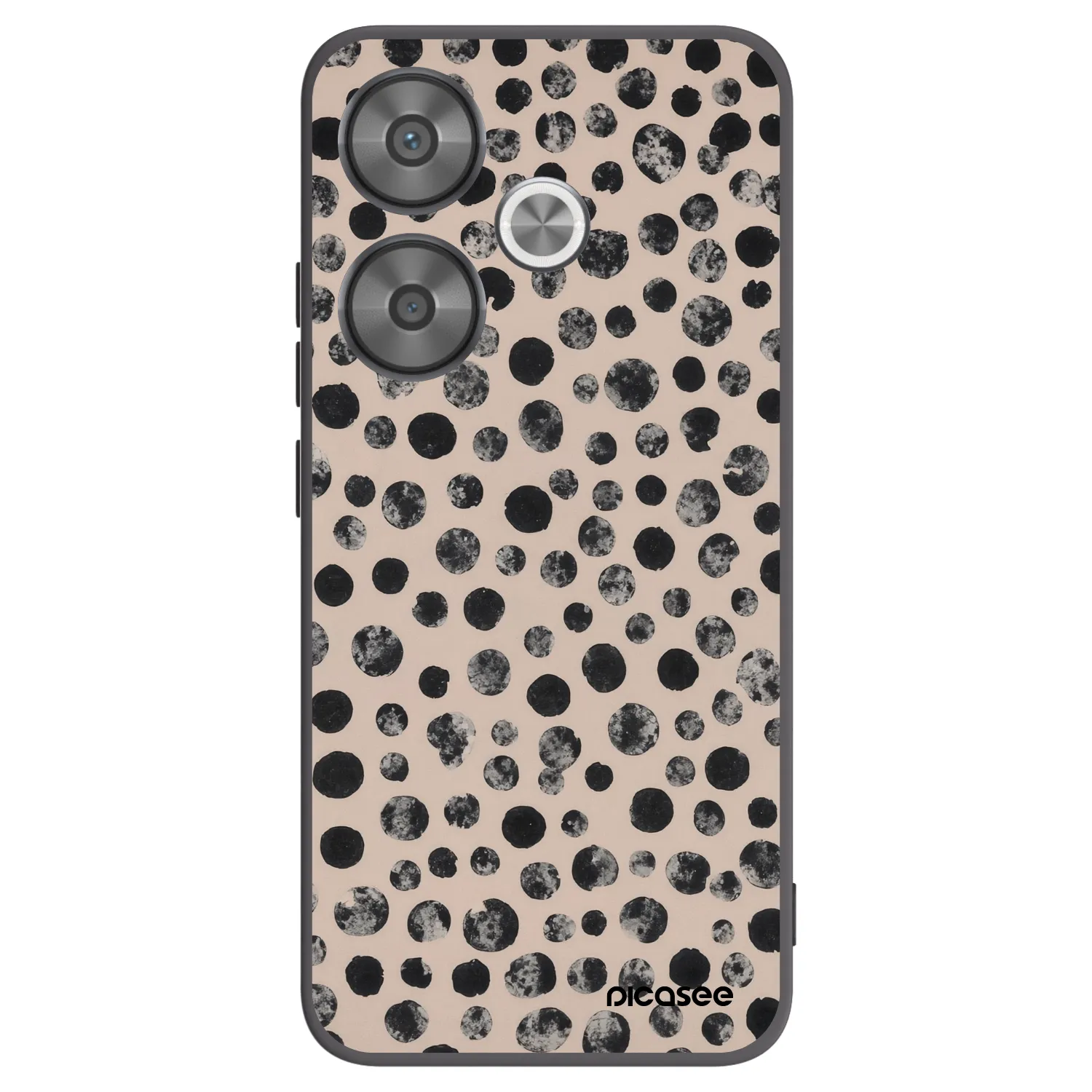 Picasee crna silikonska maskica za Xiaomi Poco F6 - Dots
