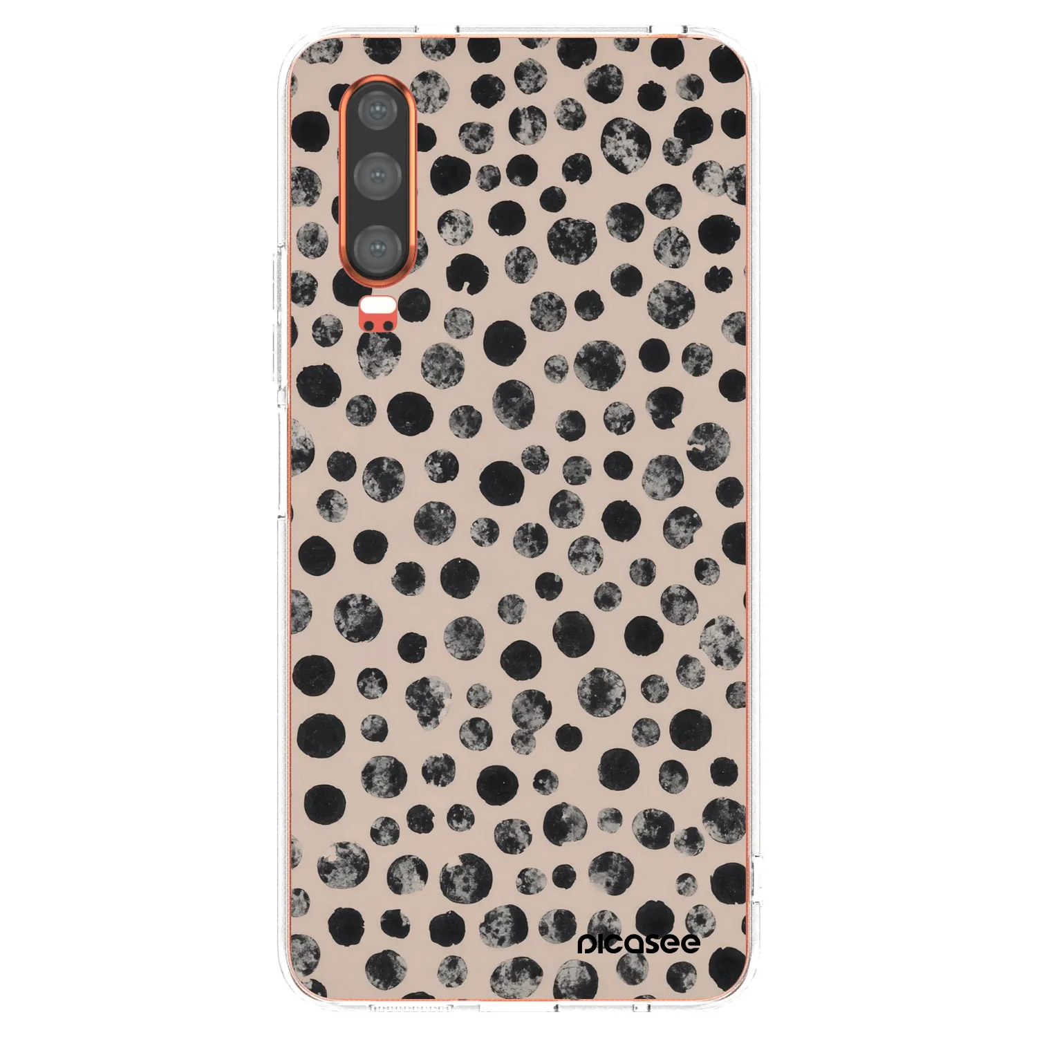Picasee silikonska prozirna maskica za Huawei P30 - Dots
