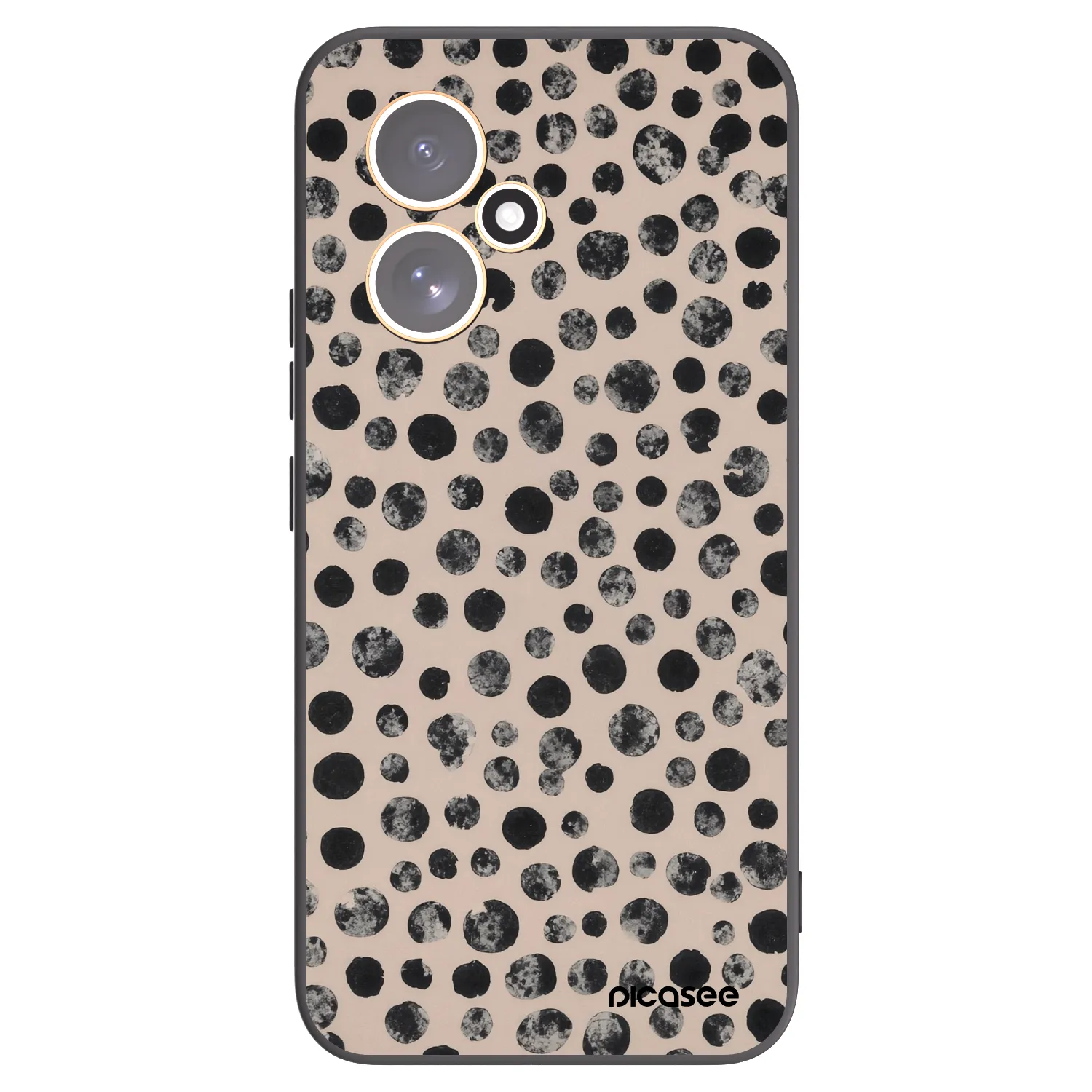 Picasee crna silikonska maskica za Honor 400 5G - Dots