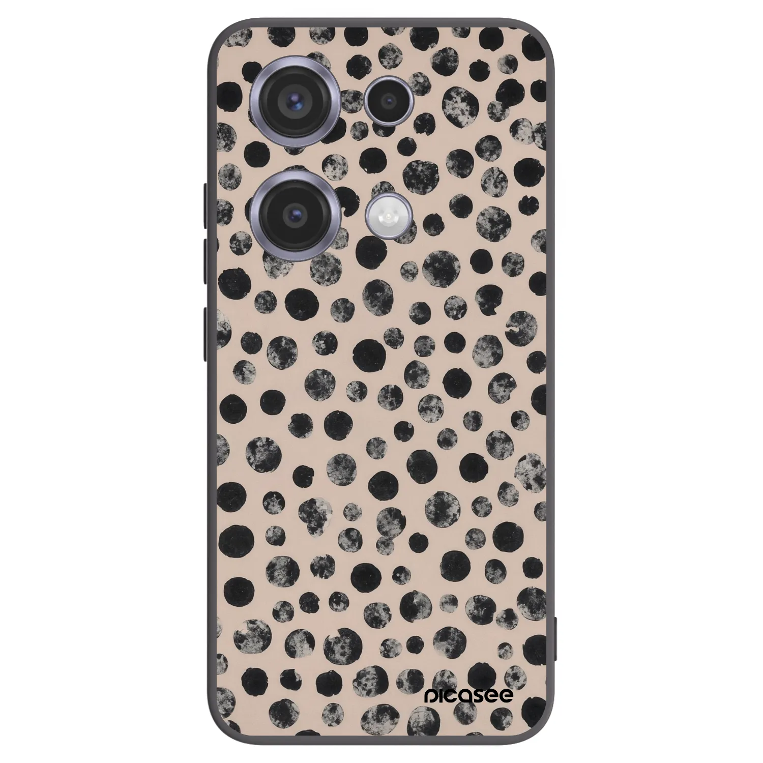Picasee crna silikonska maskica za Xiaomi Redmi Note 14S - Dots