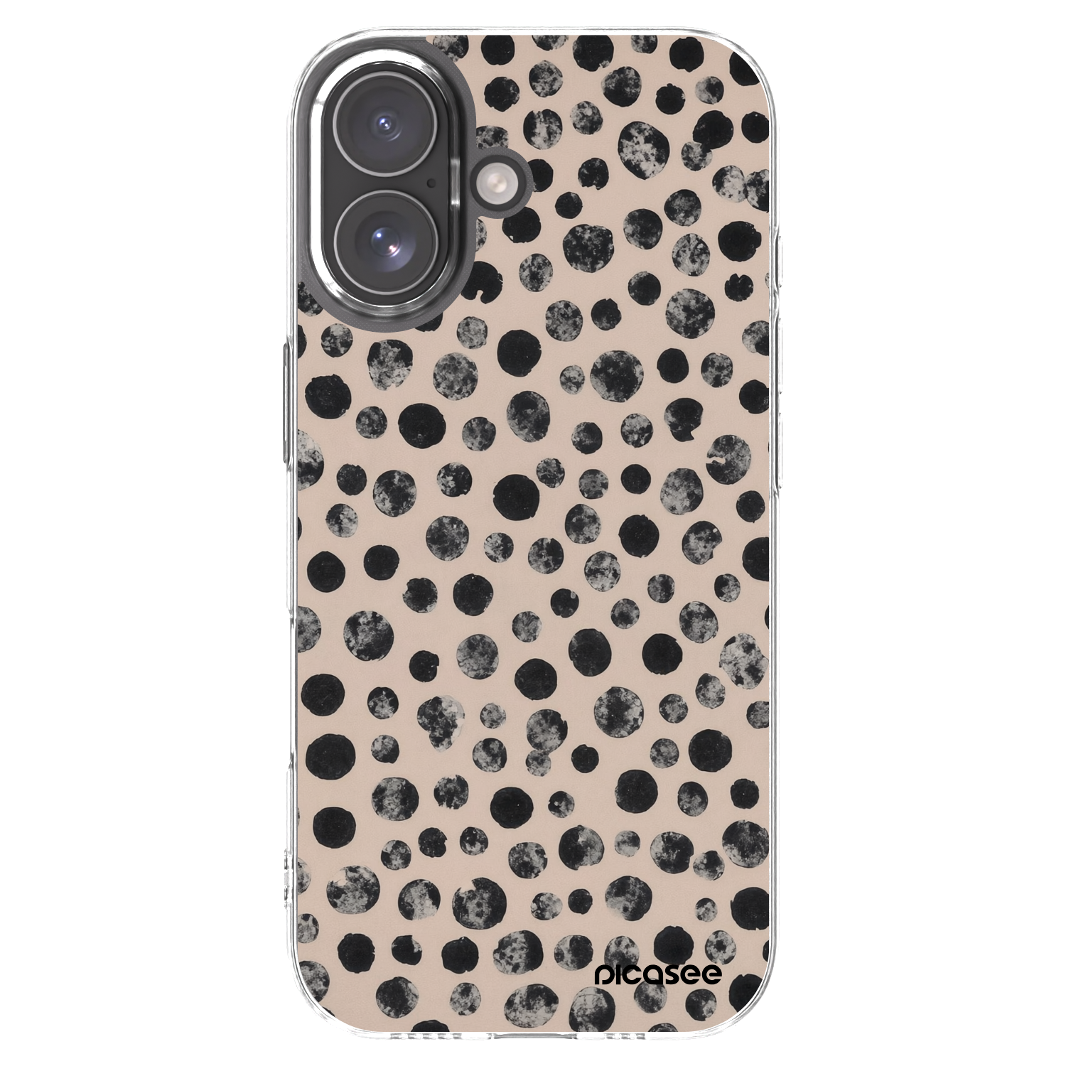 Picasee silikonska prozirna maskica za Apple iPhone 17 - Dots