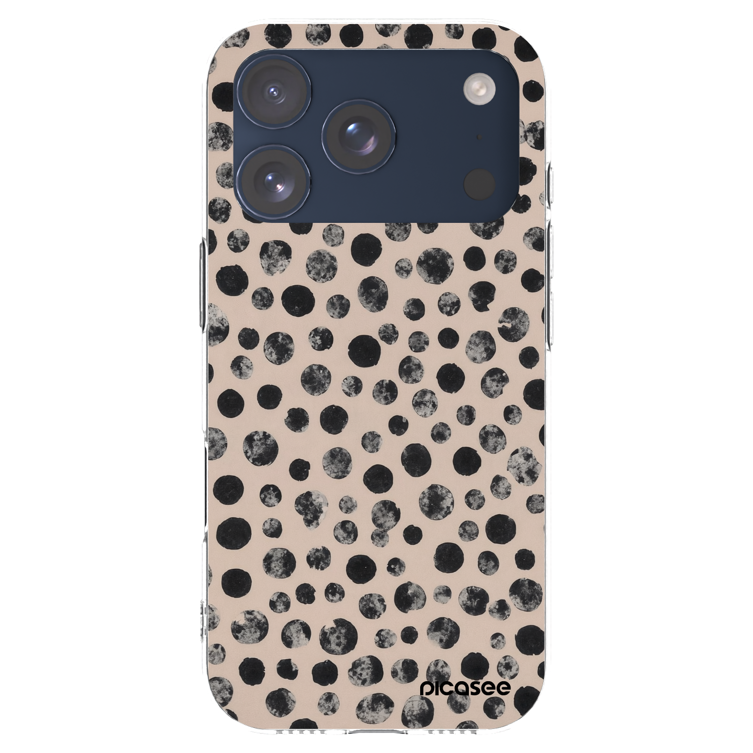 Picasee silikonska prozirna maskica za Apple iPhone 17 Pro - Dots