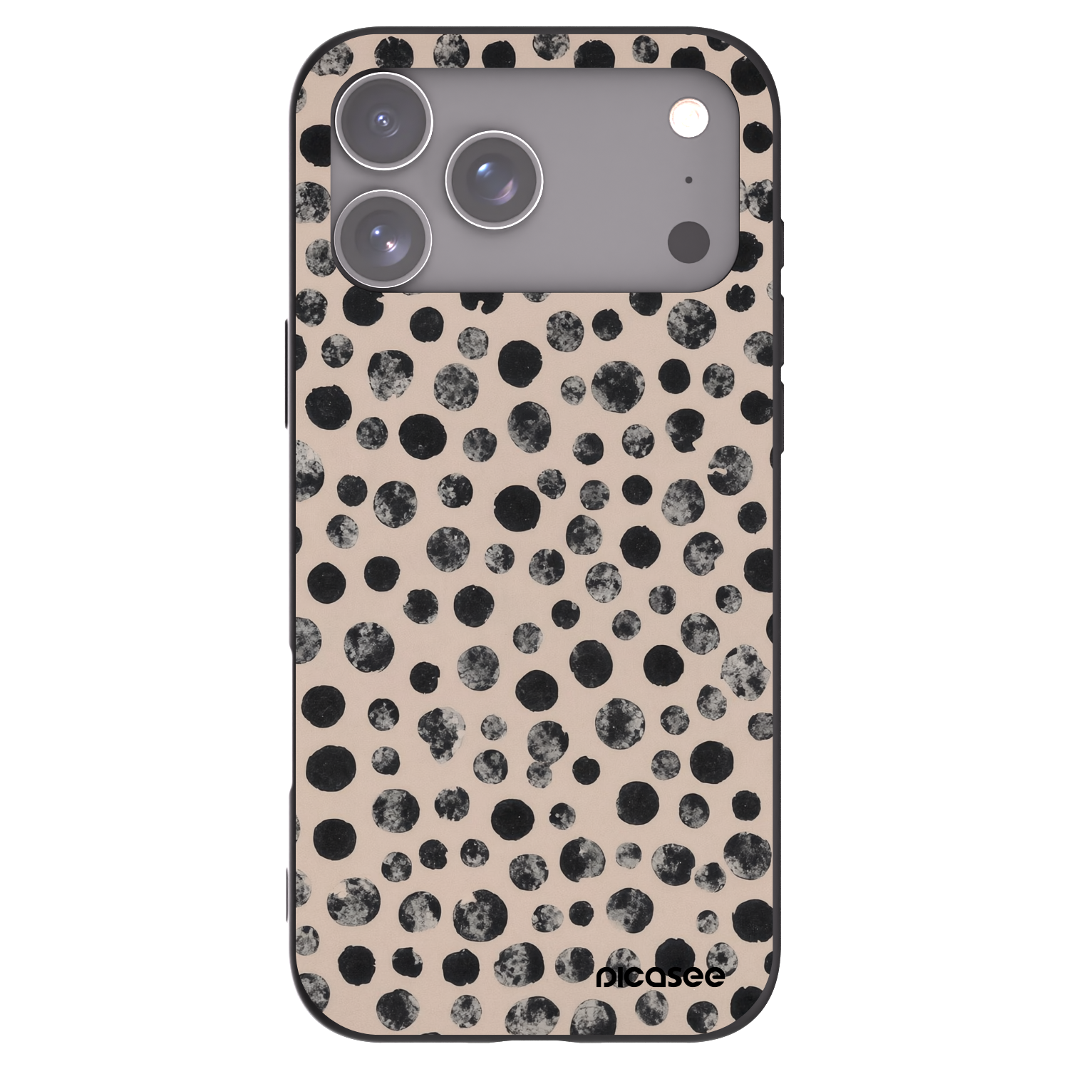 Picasee crna silikonska maskica za Apple iPhone 17 Pro Max - Dots