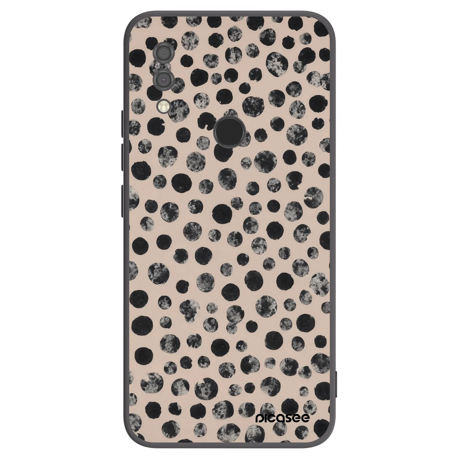 Picasee crna silikonska maskica za Xiaomi Redmi 7 - Dots