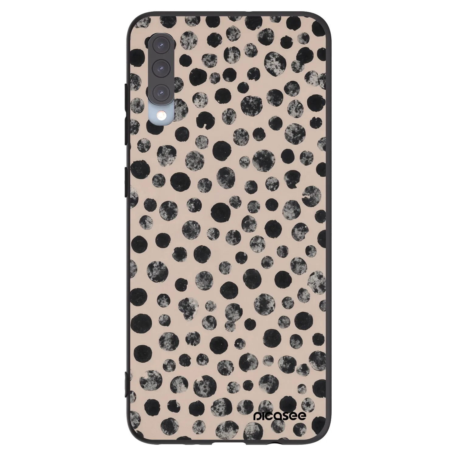 Picasee crna silikonska maskica za Samsung Galaxy A70 A705F - Dots