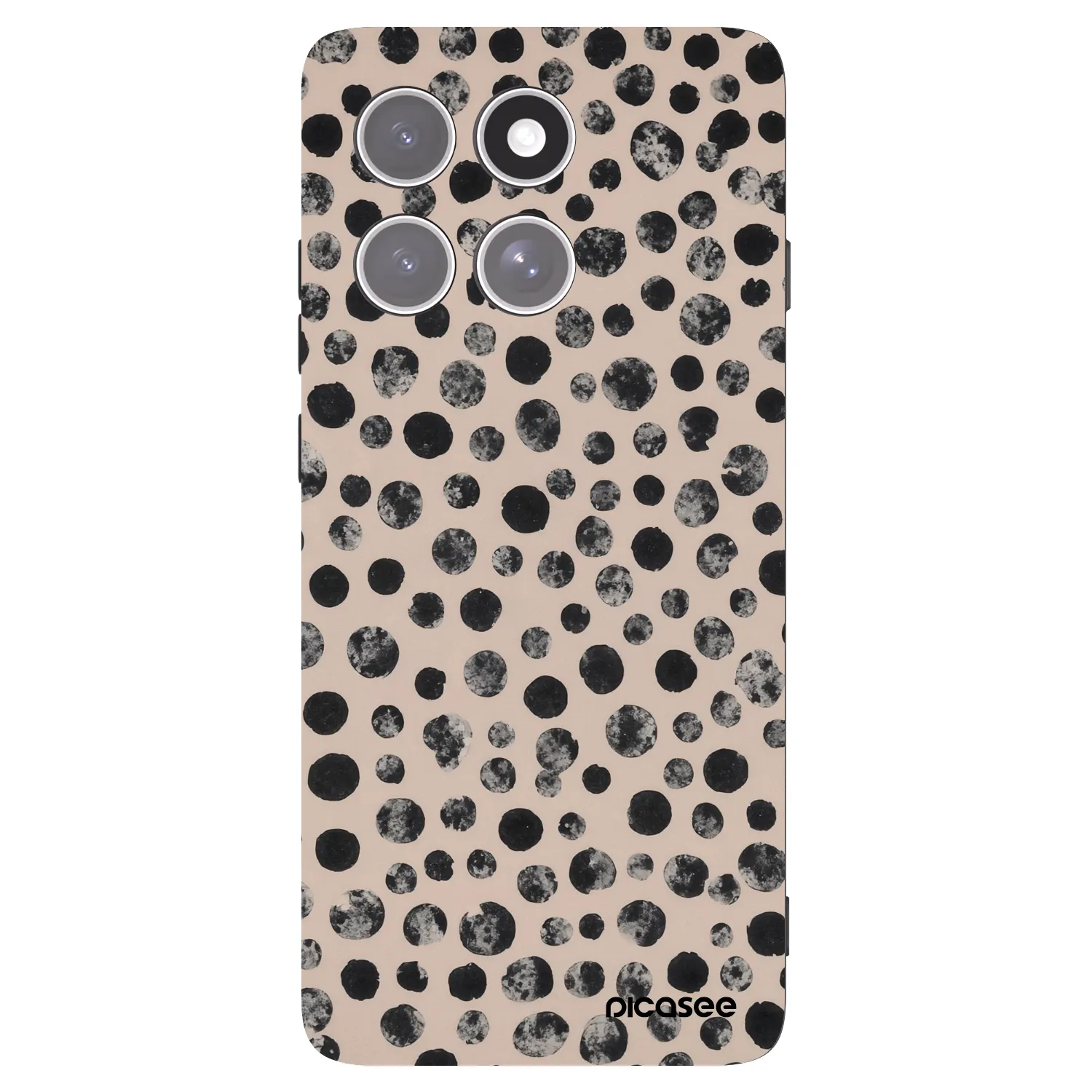 Picasee crna silikonska maskica za Motorola Edge 60 Pro - Dots