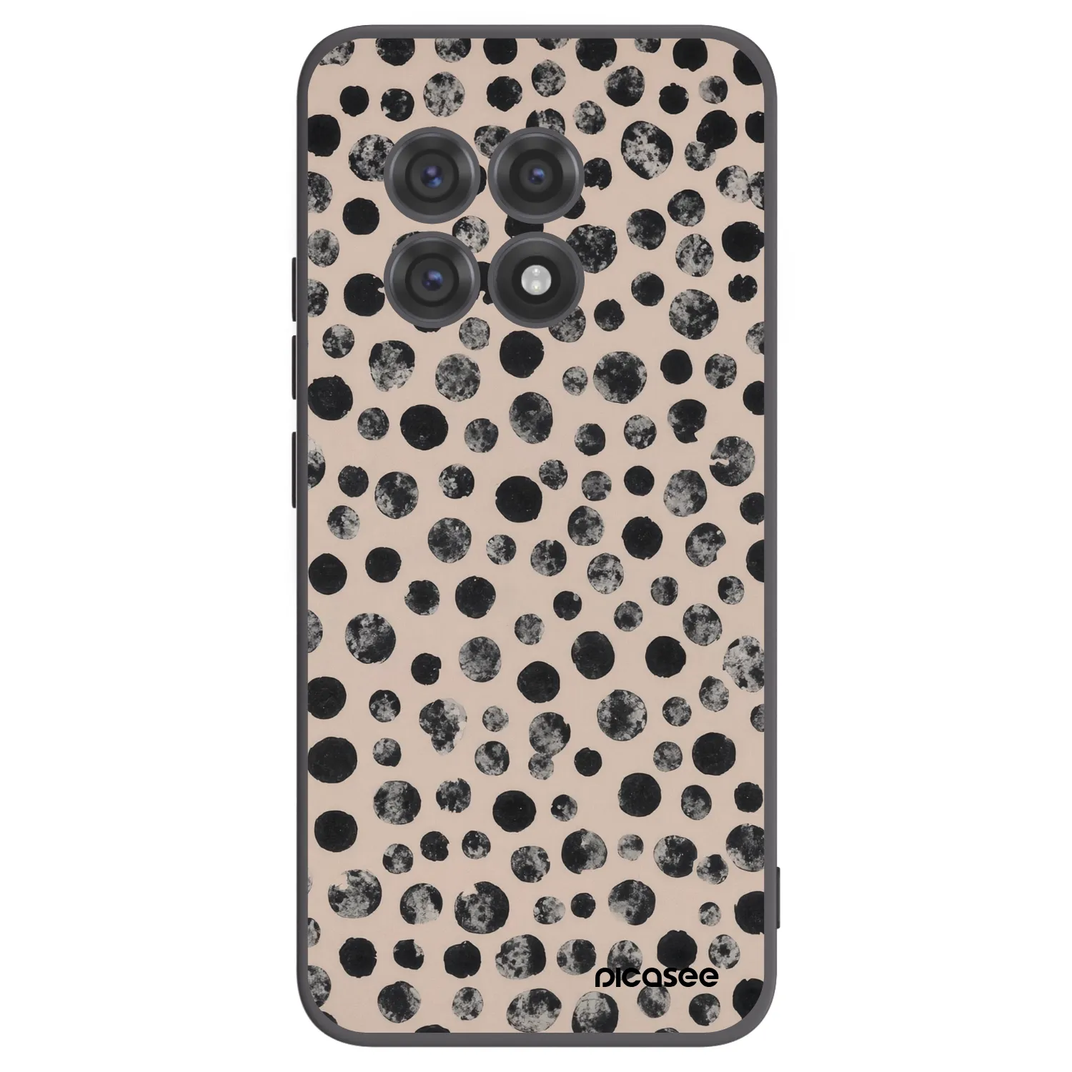 Picasee crna silikonska maskica za OnePlus 13R 5G - Dots