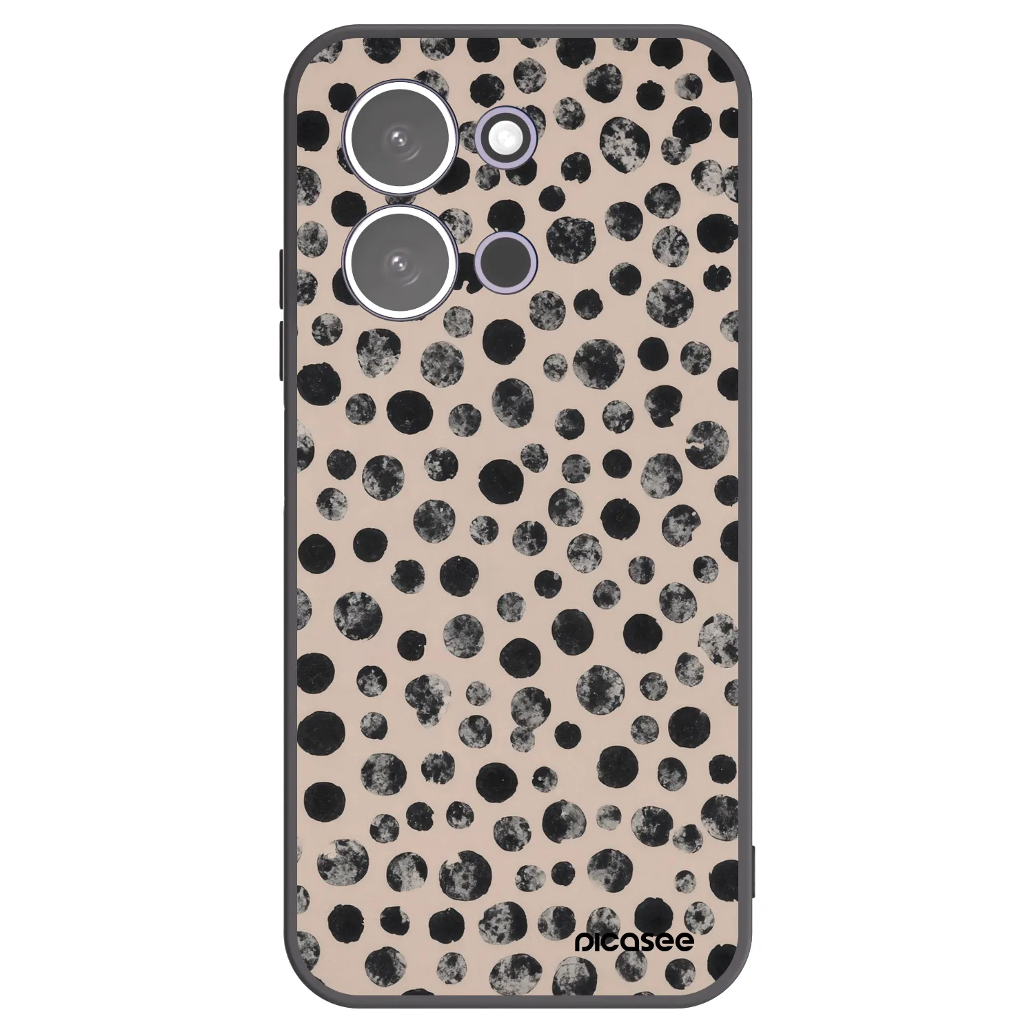 Picasee crna silikonska maskica za Xiaomi Redmi 15C 5G - Dots