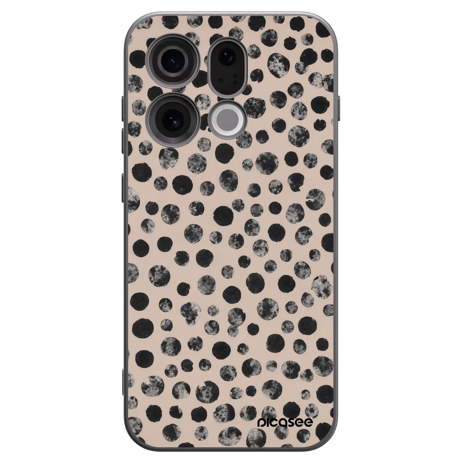 Picasee crna silikonska maskica za OPPO Find X9 - Dots