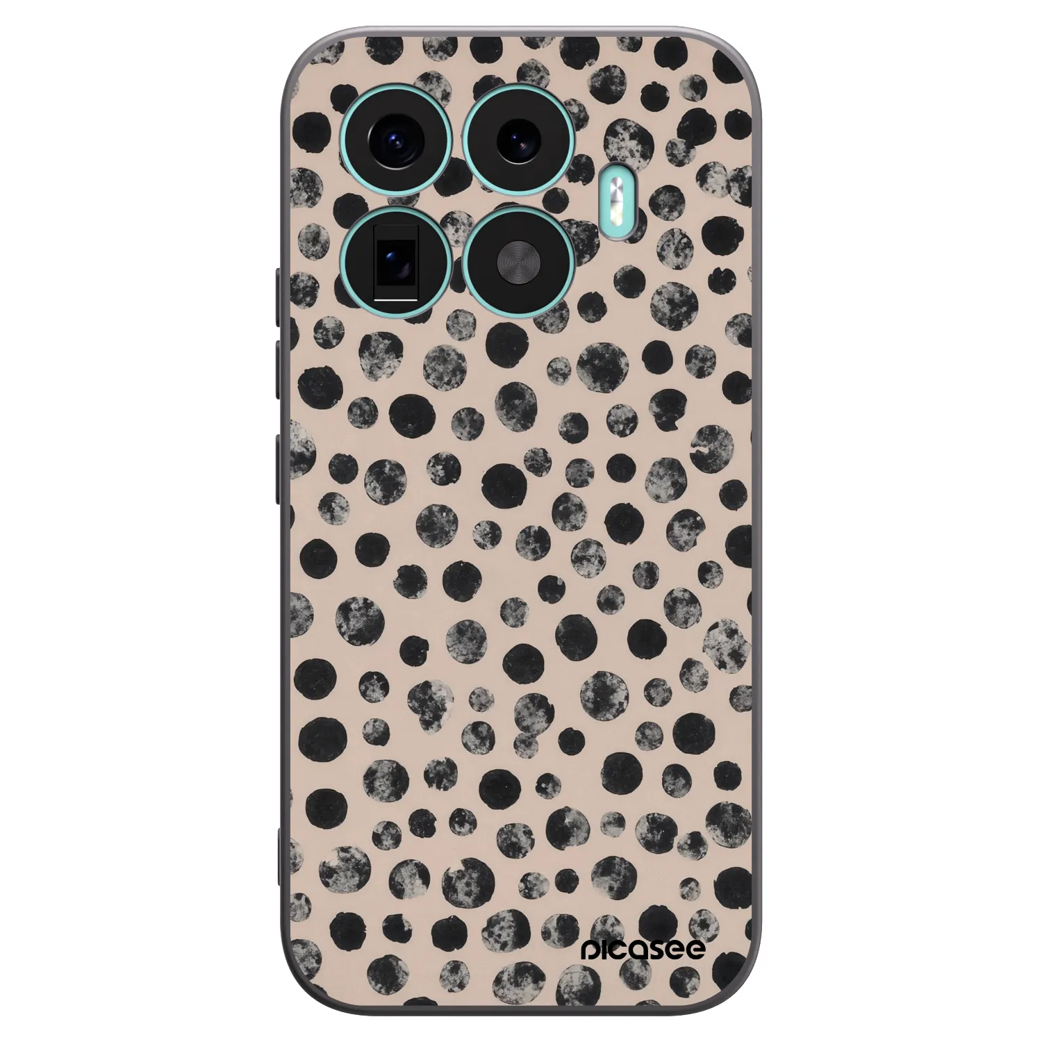 Picasee crna silikonska maskica za Xiaomi 17T - Dots