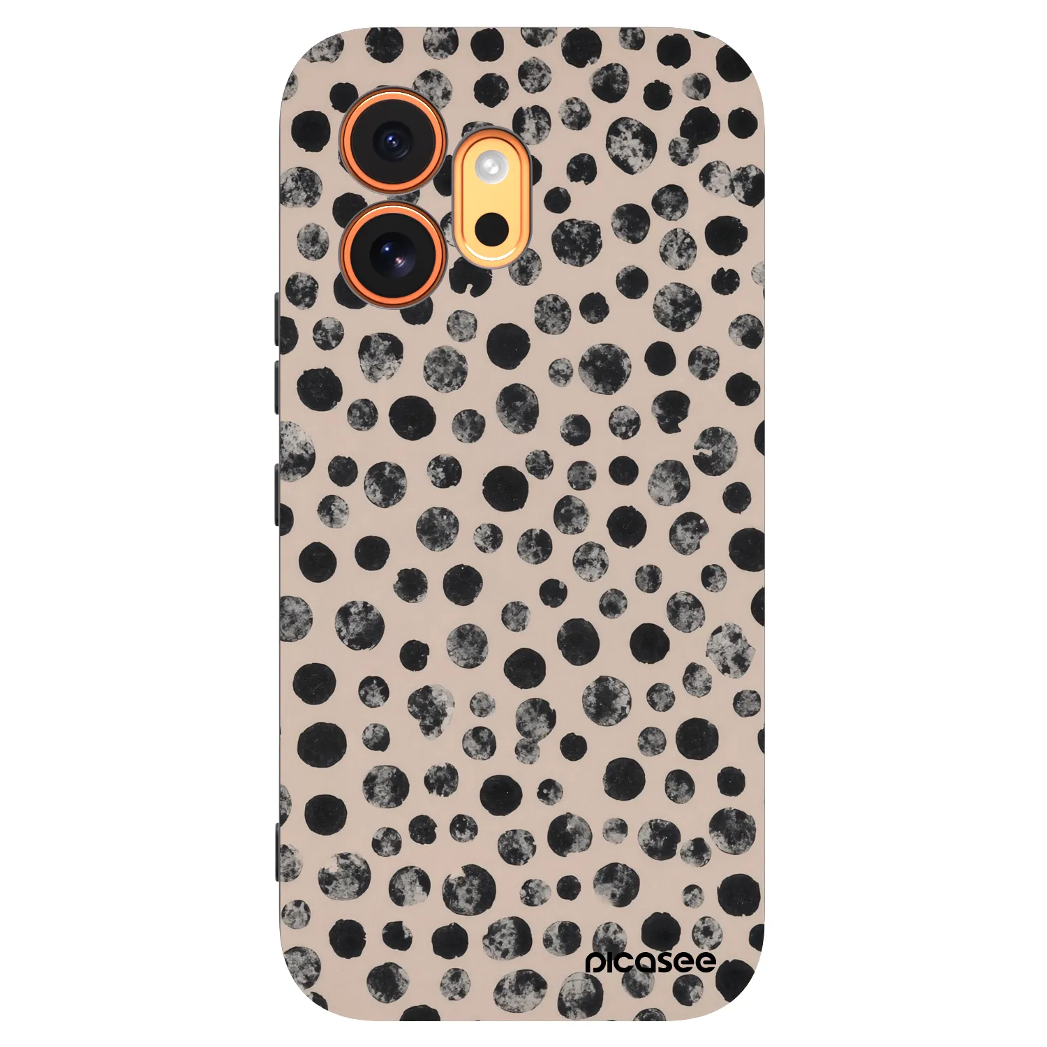 Picasee crna silikonska maskica za Honor 600 - Dots