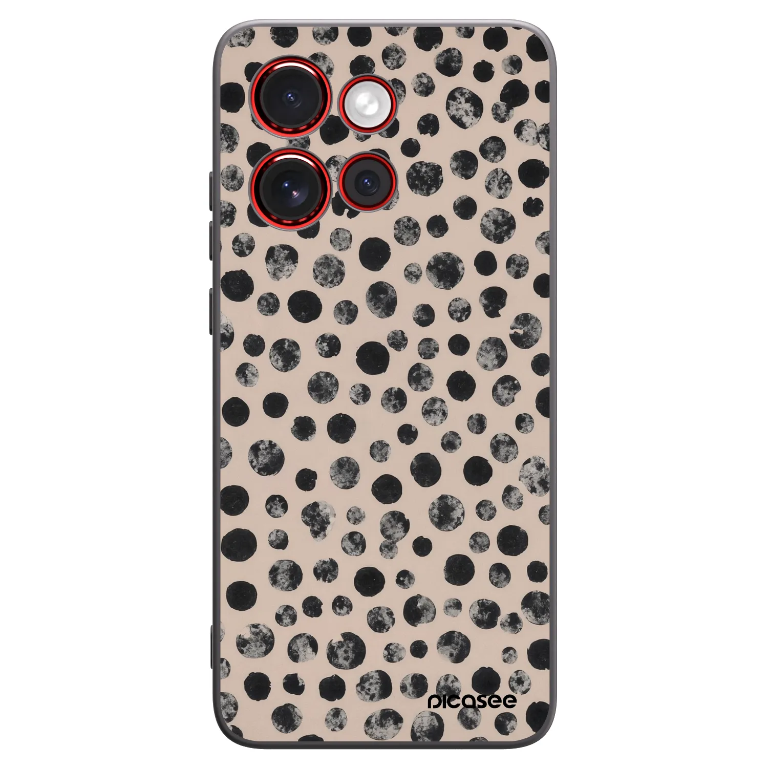 Picasee crna silikonska maskica za Motorola Edge 60 Neo 5G - Dots