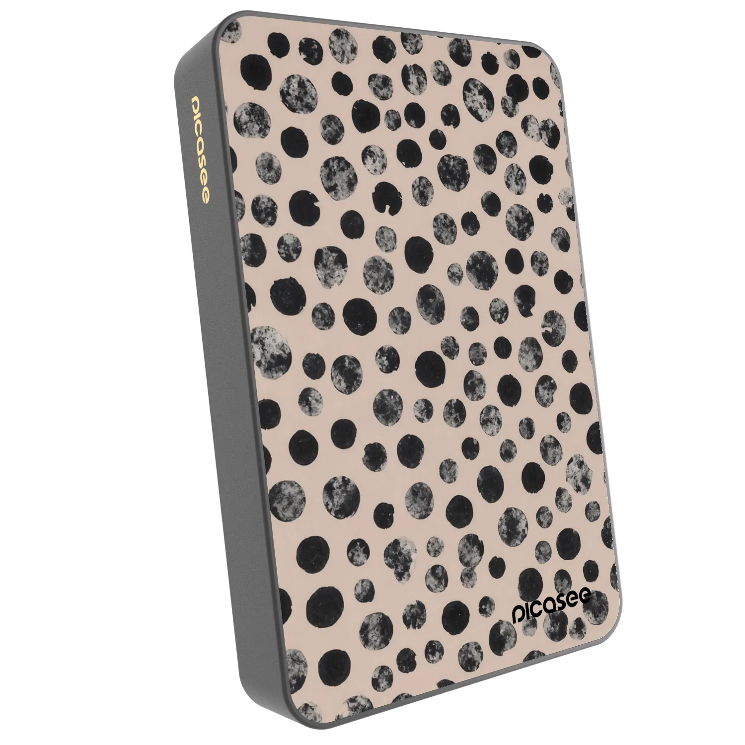 Picasee Prijenosni punjač s MagSafe 10 000 mAh Sivo - Dots