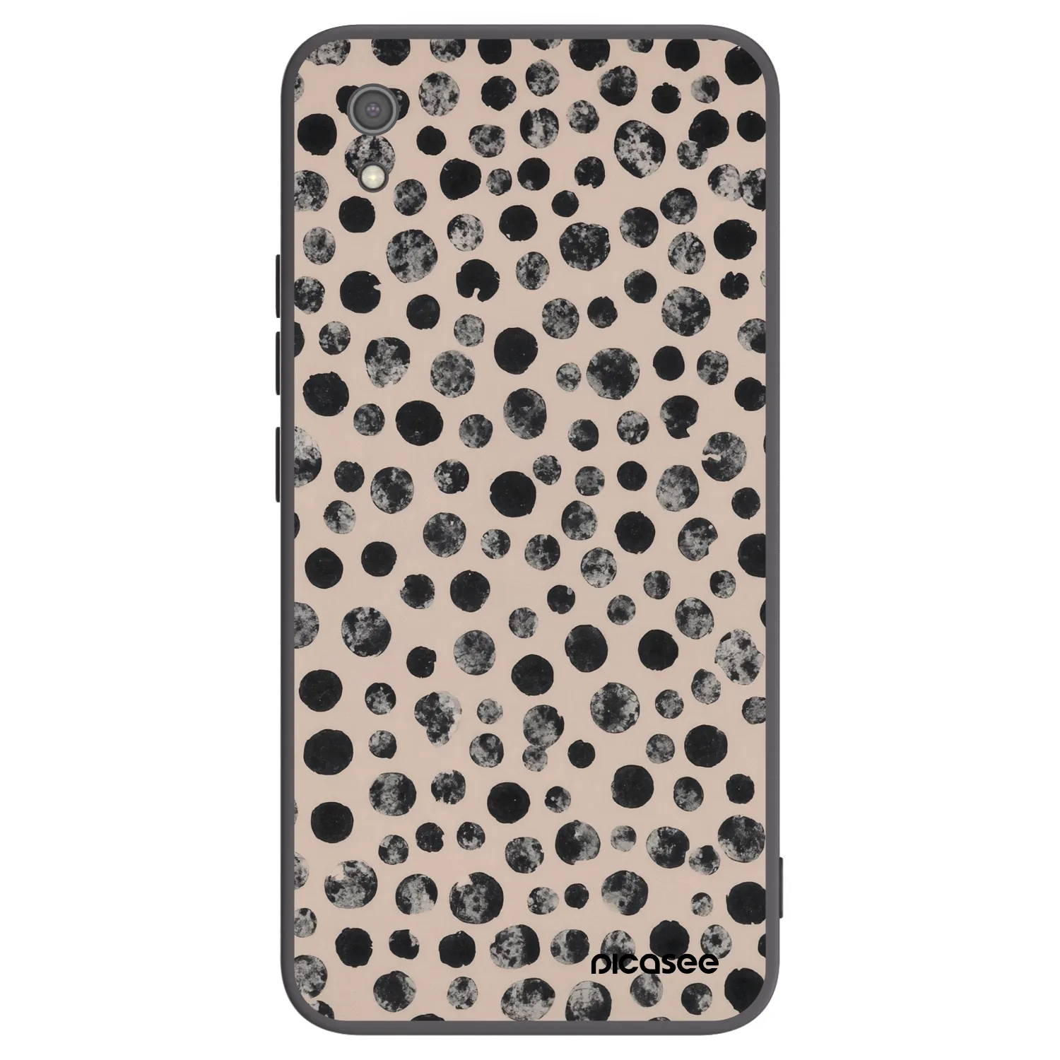 Picasee crna silikonska maskica za Xiaomi Redmi 7A - Dots