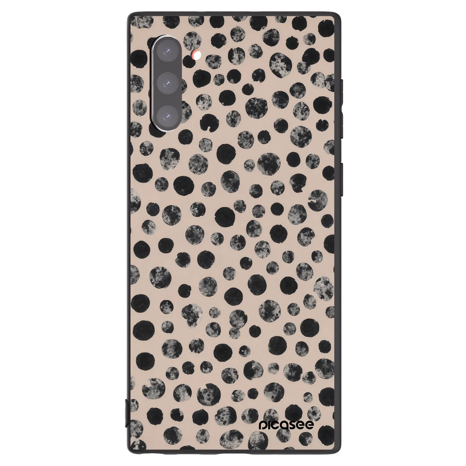 Picasee crna silikonska maskica za Samsung Galaxy Note 10 N970F - Dots