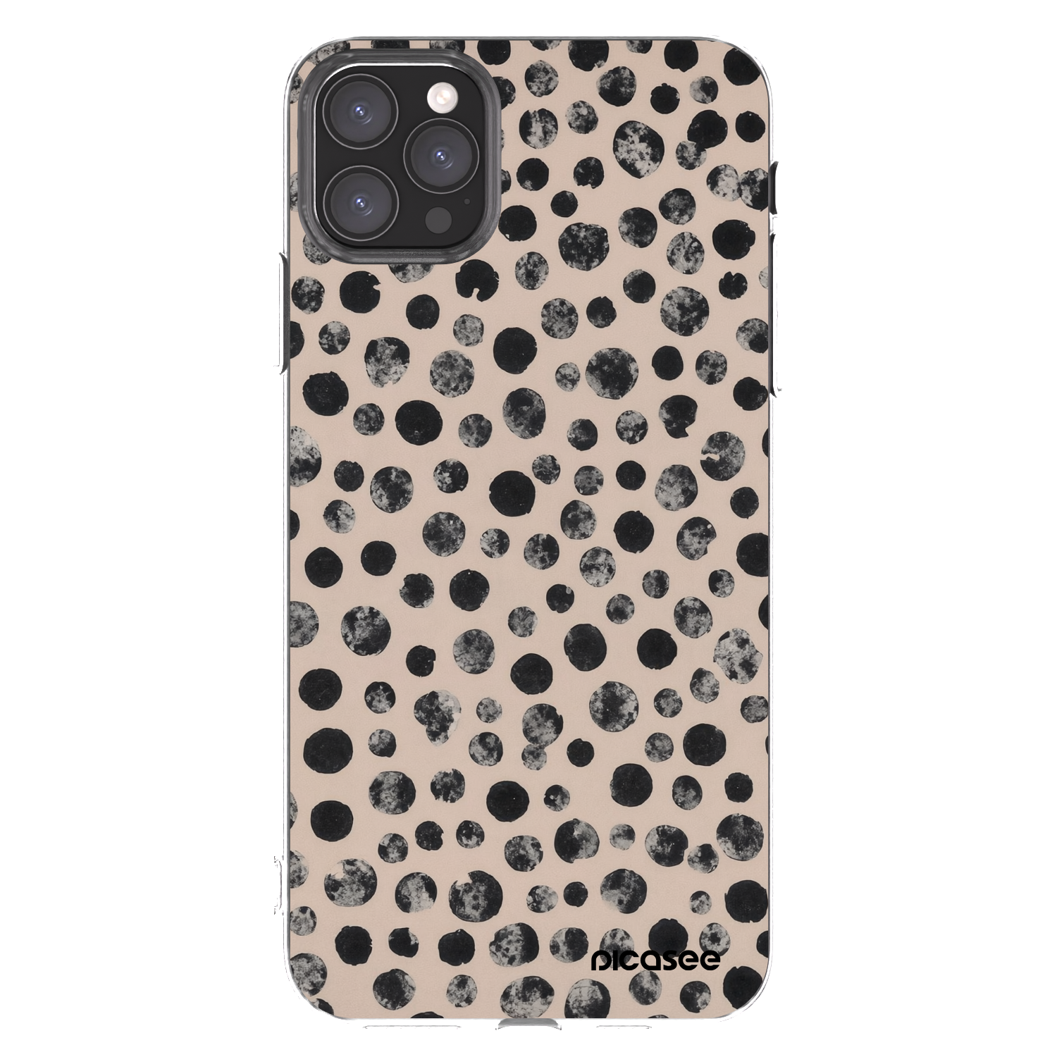 Picasee silikonska prozirna maskica za Apple iPhone 11 Pro Max - Dots