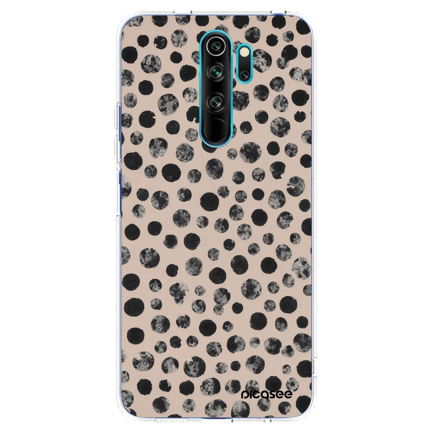Picasee silikonska prozirna maskica za Xiaomi Redmi Note 8 Pro - Dots