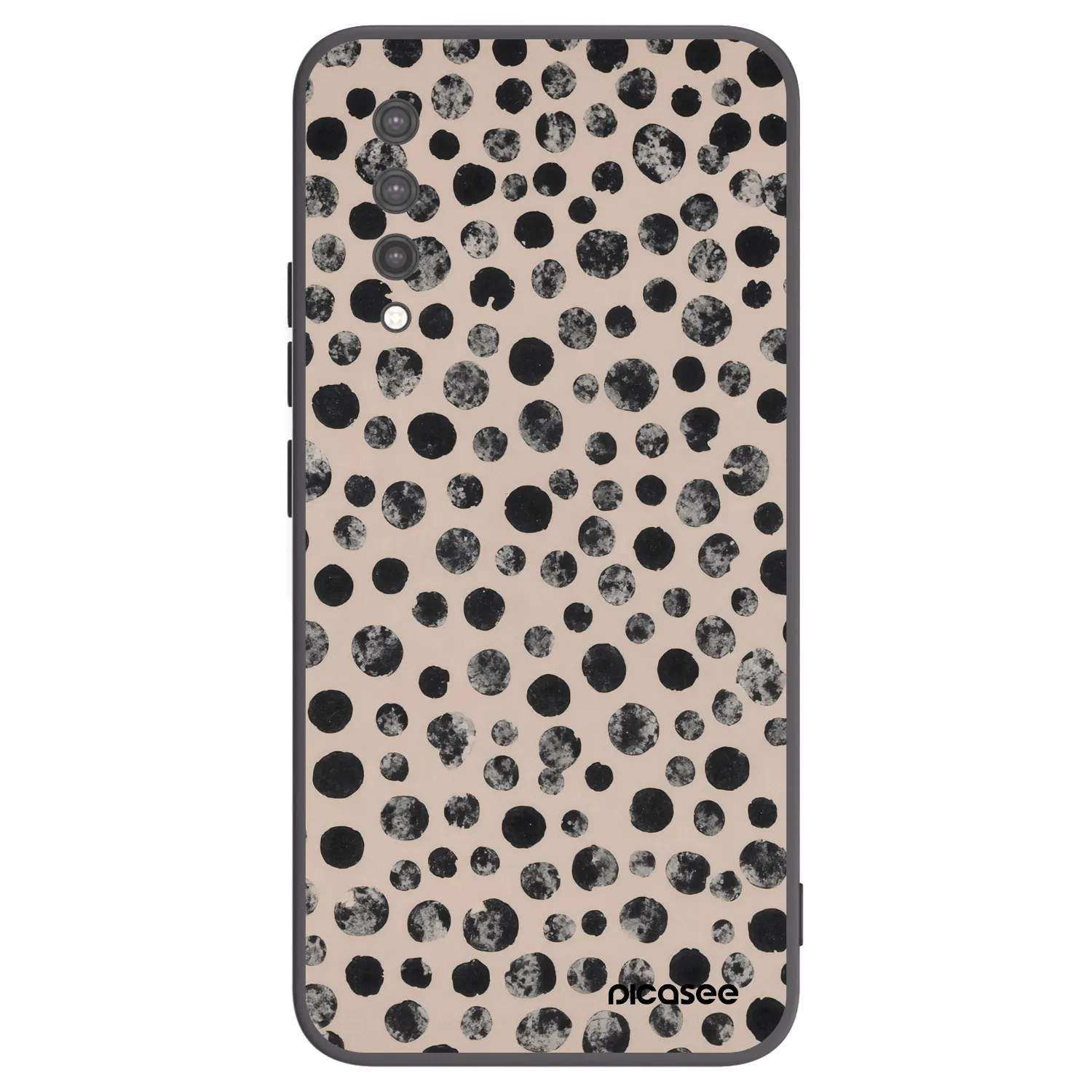 Picasee crna silikonska maskica za Xiaomi Mi 9 Lite - Dots