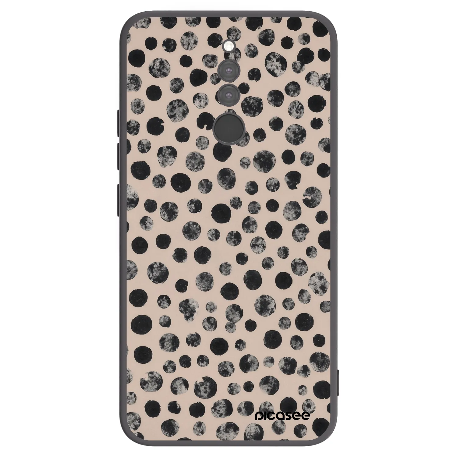 Picasee crna silikonska maskica za Xiaomi Redmi 8 - Dots