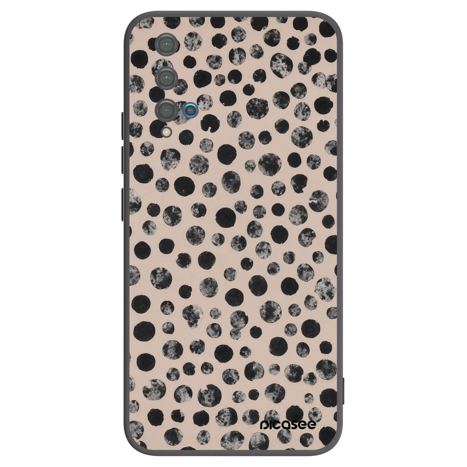 Picasee crna silikonska maskica za Huawei Nova 5T - Dots