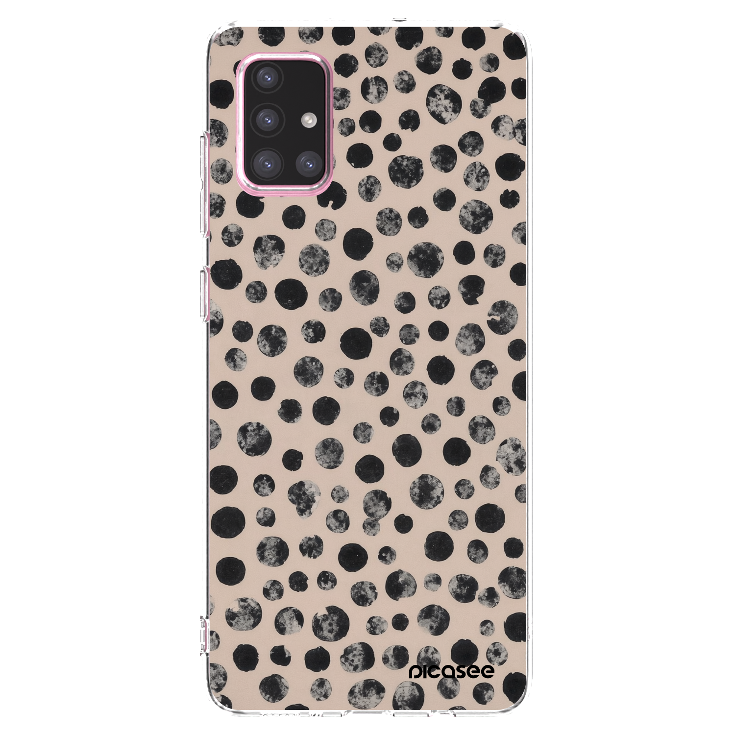 Picasee silikonska prozirna maskica za Samsung Galaxy A71 A715F - Dots