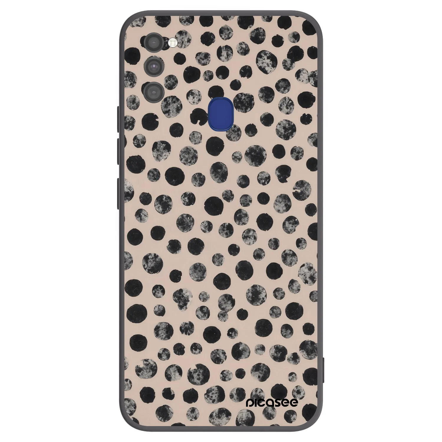 Picasee crna silikonska maskica za Samsung Galaxy M21 M215F - Dots