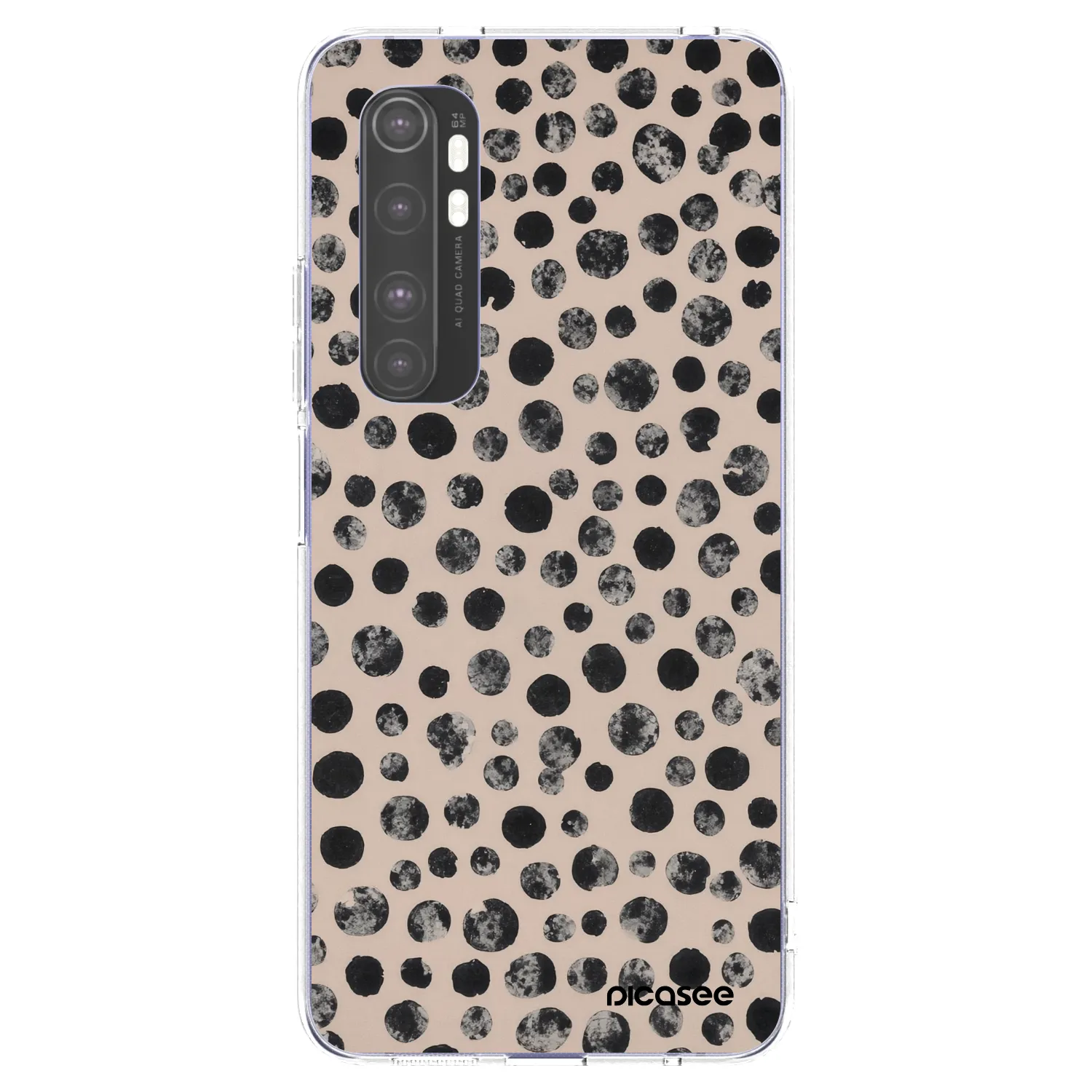 Picasee silikonska prozirna maskica za Xiaomi Mi Note 10 Lite - Dots