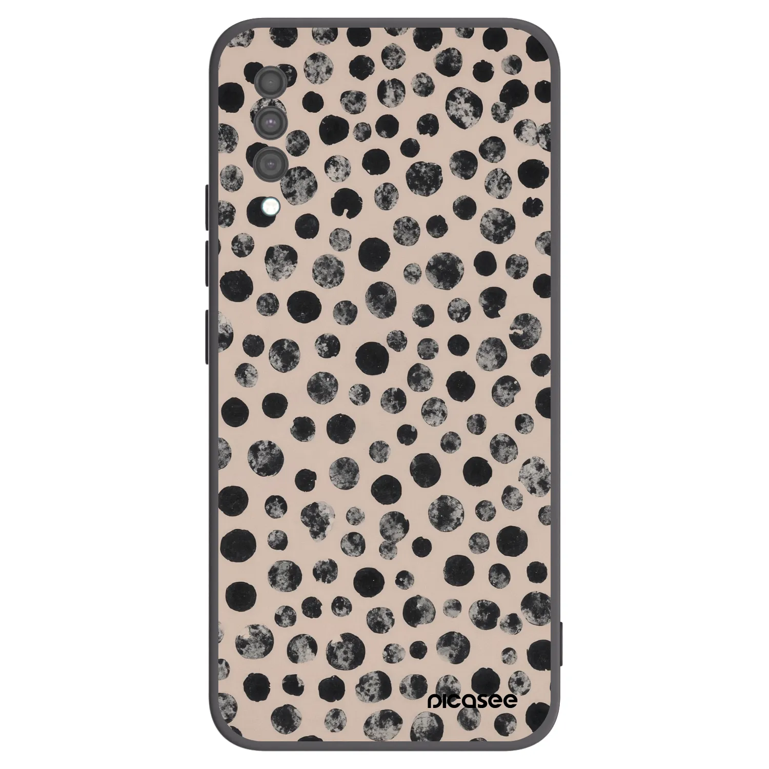 Picasee crna silikonska maskica za Samsung Galaxy A30s A307F - Dots
