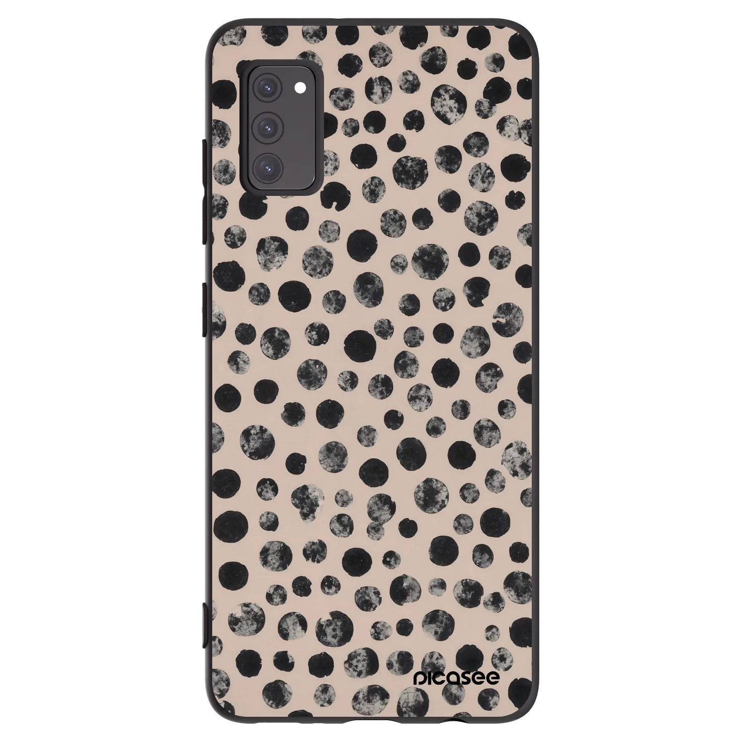 Picasee crna silikonska maskica za Samsung Galaxy A41 A415F - Dots