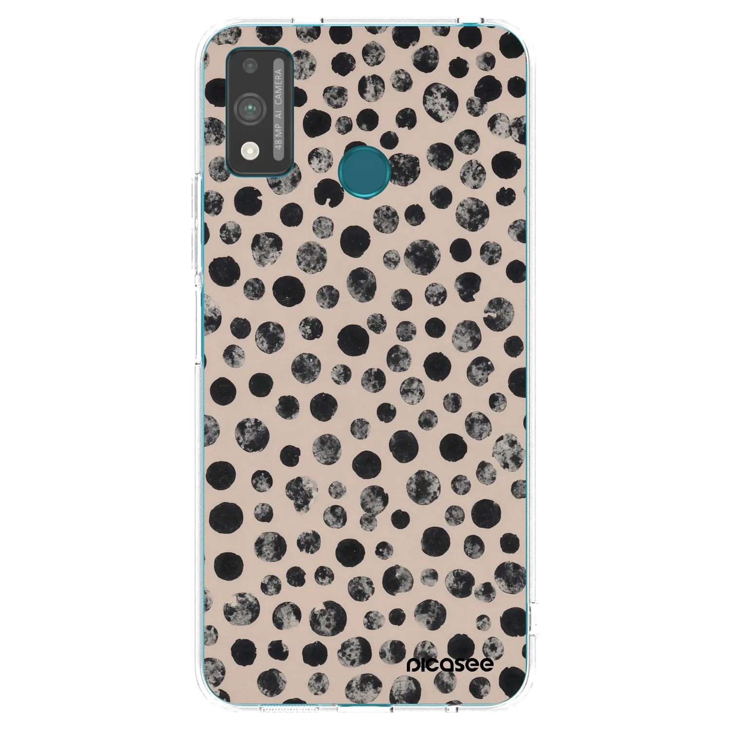 Picasee silikonska prozirna maskica za Honor 9X Lite - Dots