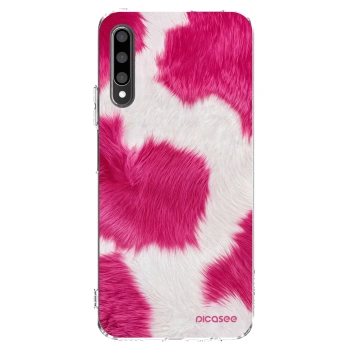 Picasee silikonska prozirna maskica za Honor 9X Pro - Pink Moo
