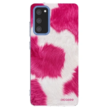 Picasee silikonska prozirna maskica za Samsung Galaxy S20 FE - Pink Moo