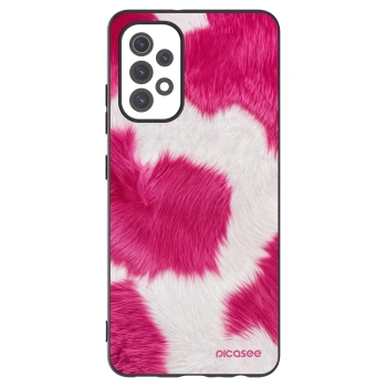 Picasee crna silikonska maskica za Samsung Galaxy A32 5G A326B - Pink Moo