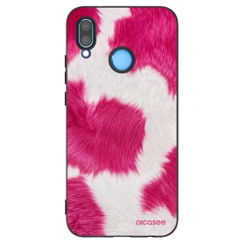 Picasee crna silikonska maskica za Huawei P20 Lite - Pink Moo
