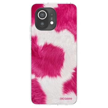Picasee silikonska prozirna maskica za Xiaomi Mi 11 - Pink Moo
