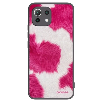 Picasee crna silikonska maskica za Xiaomi Mi 11 Lite - Pink Moo