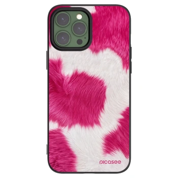 Picasee crna silikonska maskica za Apple iPhone 13 Pro Max - Pink Moo