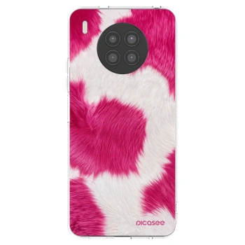 Picasee silikonska prozirna maskica za Huawei Nova 8i - Pink Moo