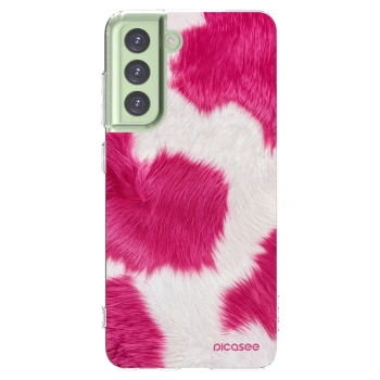 Picasee silikonska prozirna maskica za Samsung Galaxy S21 FE 5G - Pink Moo