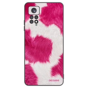 Picasee crna silikonska maskica za Xiaomi Redmi Note 11 - Pink Moo
