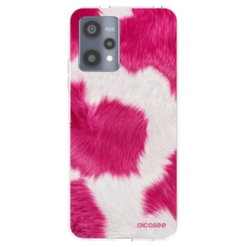 Picasee silikonska prozirna maskica za Realme 9 Pro 5G - Pink Moo