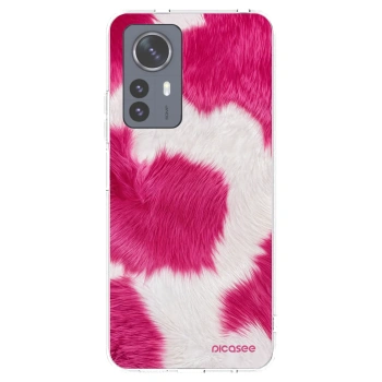 Picasee silikonska prozirna maskica za Xiaomi 12 Pro - Pink Moo