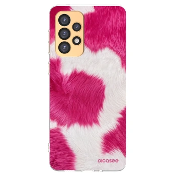 Picasee silikonska prozirna maskica za Samsung Galaxy A33 5G A336 - Pink Moo