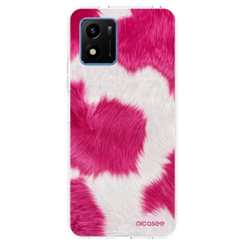 Picasee silikonska prozirna maskica za Vivo Y01 - Pink Moo