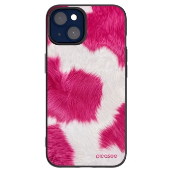 Picasee crna silikonska maskica za Apple iPhone 14 - Pink Moo