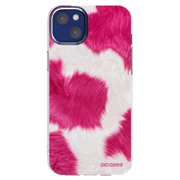 Picasee silikonska prozirna maskica za Apple iPhone 14 Plus - Pink Moo