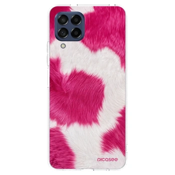 Picasee silikonska prozirna maskica za Samsung Galaxy M53 5G - Pink Moo