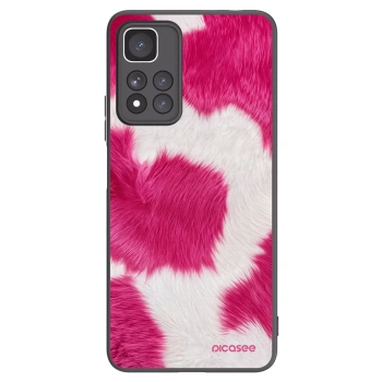 Picasee crna silikonska maskica za Xiaomi Redmi Note 11 Pro+ 5G - Pink Moo